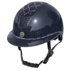 Kask jeździecki APOLEUS Spotlight Shiny W-V granatowy Fair Play